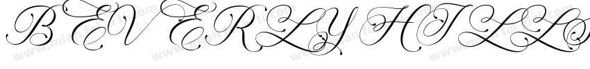 BEVERLY HILLS字体转换